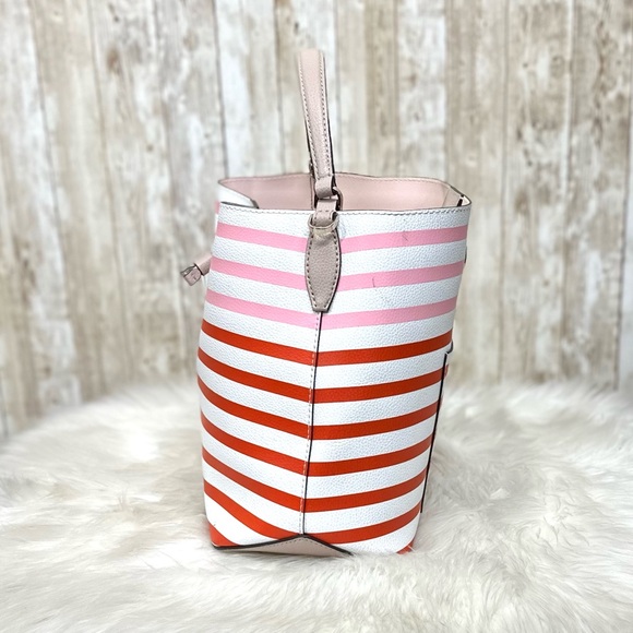 Kate Spade Eva Stripe Large Bucket Bag - Picture 6 of 15